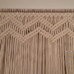 Cortina zigzag cruda